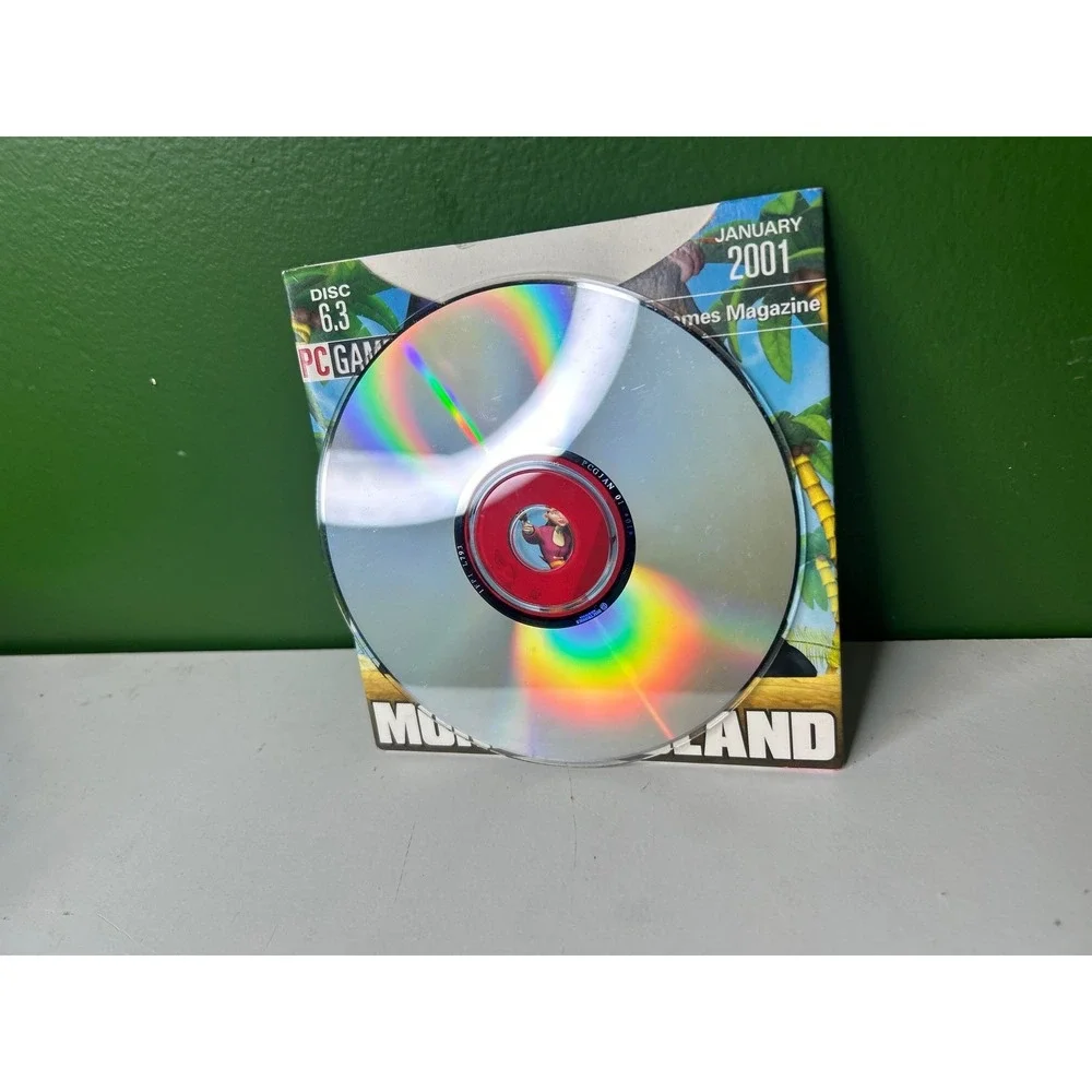 PC Gamer Disc 6.3 January 2001 Escape From Monkey Island Demo Vintage PC CD-ROM